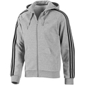 adidas Männer Essentials 3-Stripes Full-Zip Brushed Hoodie