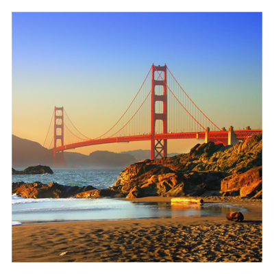 Aluminium Print - Wandbild Baker Beach - Quadrat 1:1