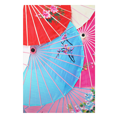 Aluminium Print - Wandbild Chinese Parasols - Hoch 3:2