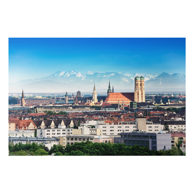 Aluminium Print - Wandbild München - Quer 2:3