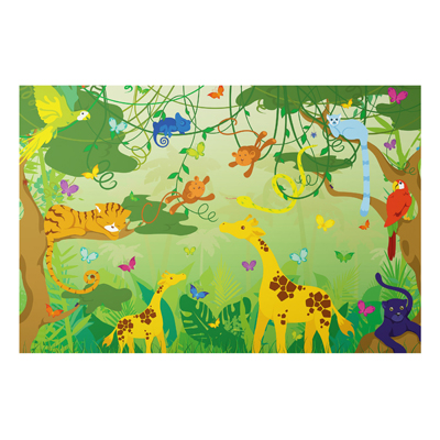 Aluminium Print - Wandbild No.IS87 Dschungelspiel - Quer 2:3