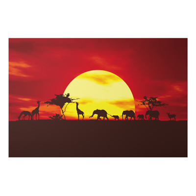 Aluminium Print - Wandbild Sunset Caravan - Quer 2:3