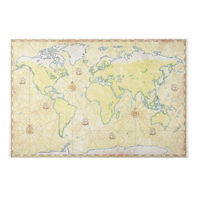 Aluminium Print - Wandbild World Map - Quer 2:3
