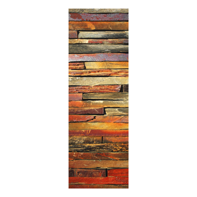 Forex Fine Art Print - Wandbild Bretterstapel - Panorama Hoch