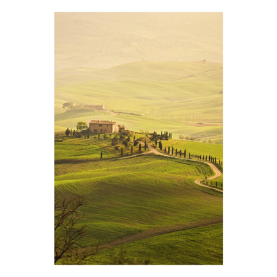 Forex Fine Art Print - Wandbild Chianti Toskana - Hoch 3:2