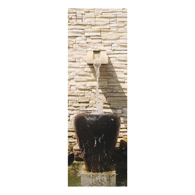 Forex Fine Art Print - Wandbild Fountain - Panorama Hoch