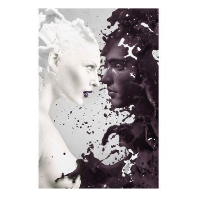 Forex Fine Art Print - Wandbild Milk & Coffee - Hoch 3:2