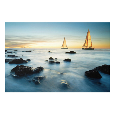 Forex Fine Art Print - Wandbild Segelschiffe im Ozean - Quer 2:3