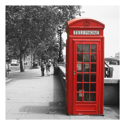 Forex Fine Art Print - Wandbild Telephone - Quadrat 1:1