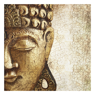 Forex Fine Art Print - Wandbild Vintage Buddha - Quadrat 1:1