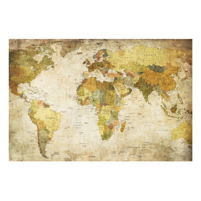 Forex Fine Art Print - Wandbild Weltkarte - Quer 2:3