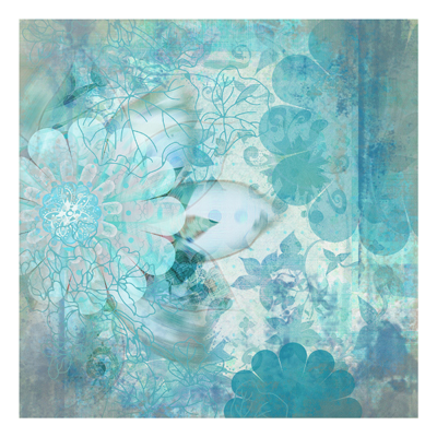 Forex Fine Art Print - Wandbild Winterblumen - Quadrat 1:1