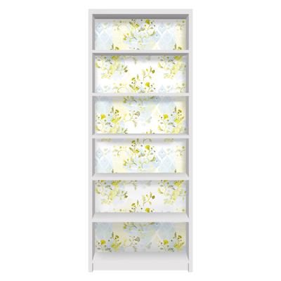 Möbelfolie für IKEA Billy Regal - Klebefolie Oase Blumenmuster