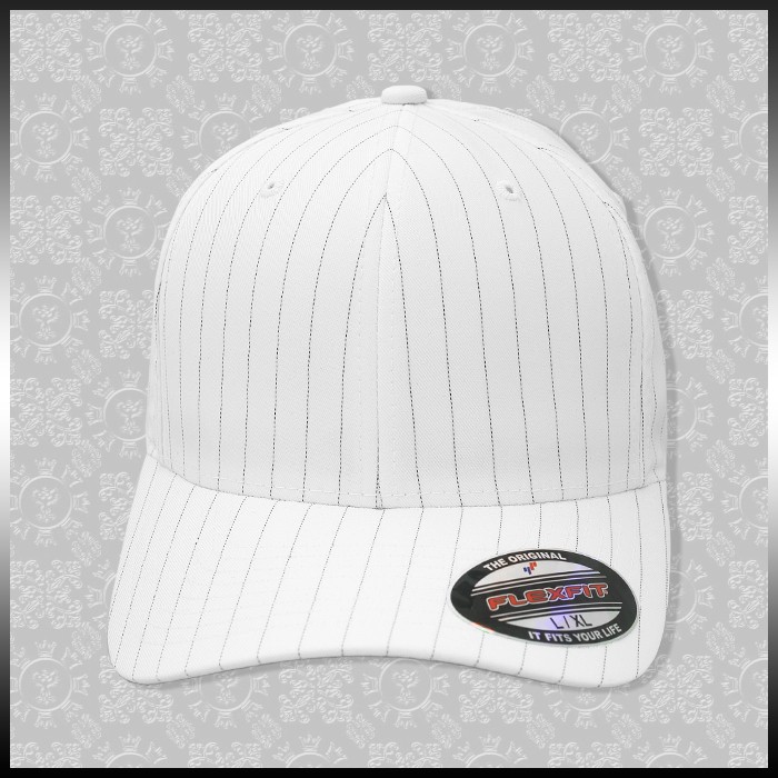 Masterdis Cap Pinstripe Flexfit Capie Wh