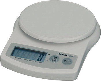 MAULalpha 2000G Tischwaage weiß