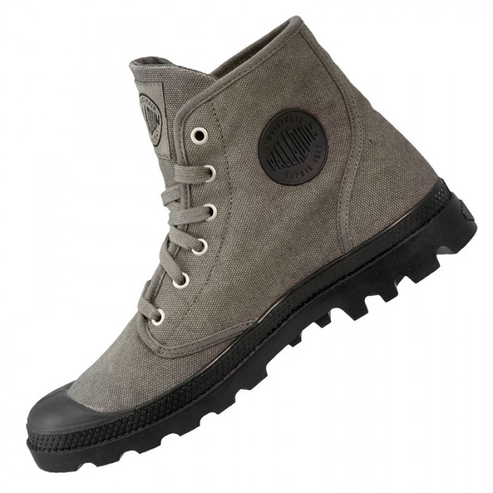 Palladium Schuh Pampa Hi Stonewashed Met