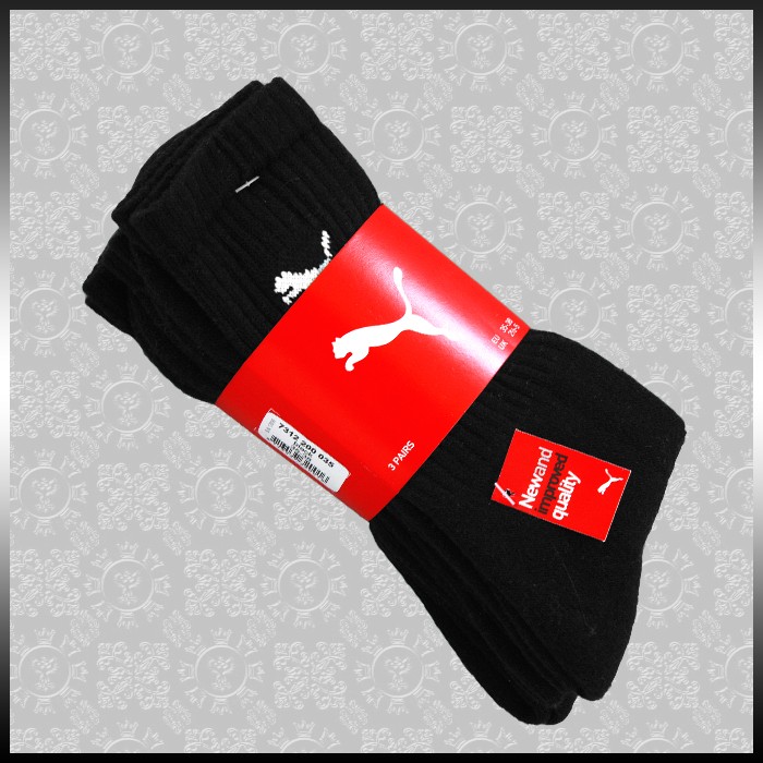 Puma Socken 7312 3er Pack Black
