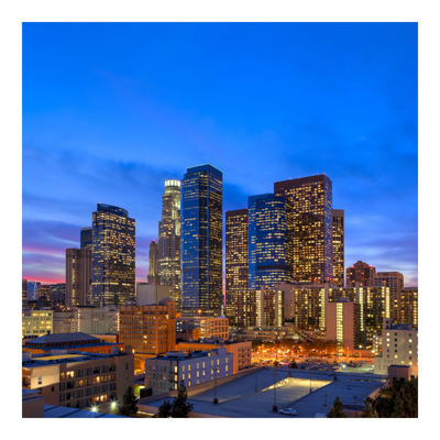 Vliestapete - Downtown of Los Angeles - Fototapete Quadrat